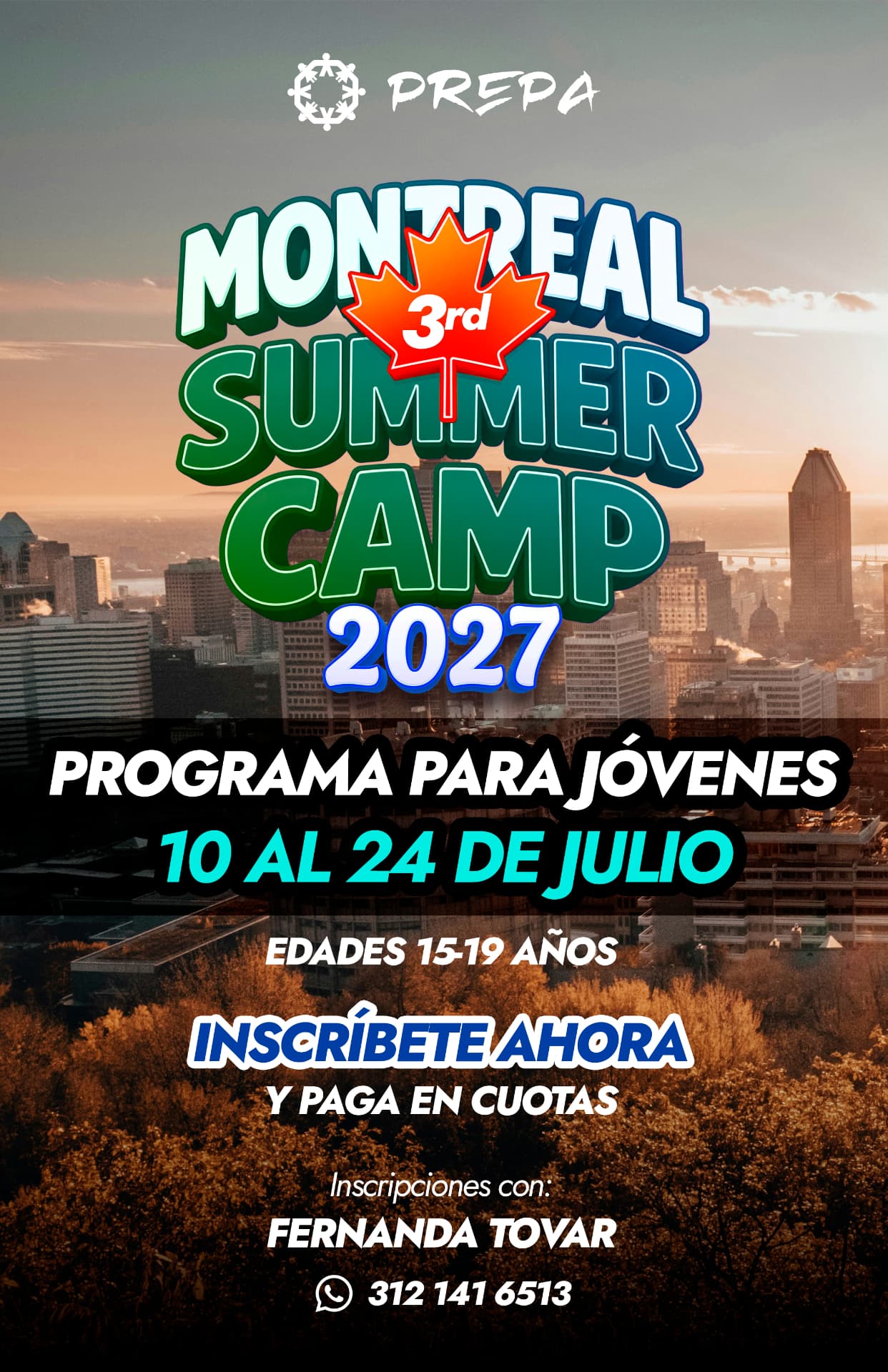 Póster Montreal Summer Camp 2027